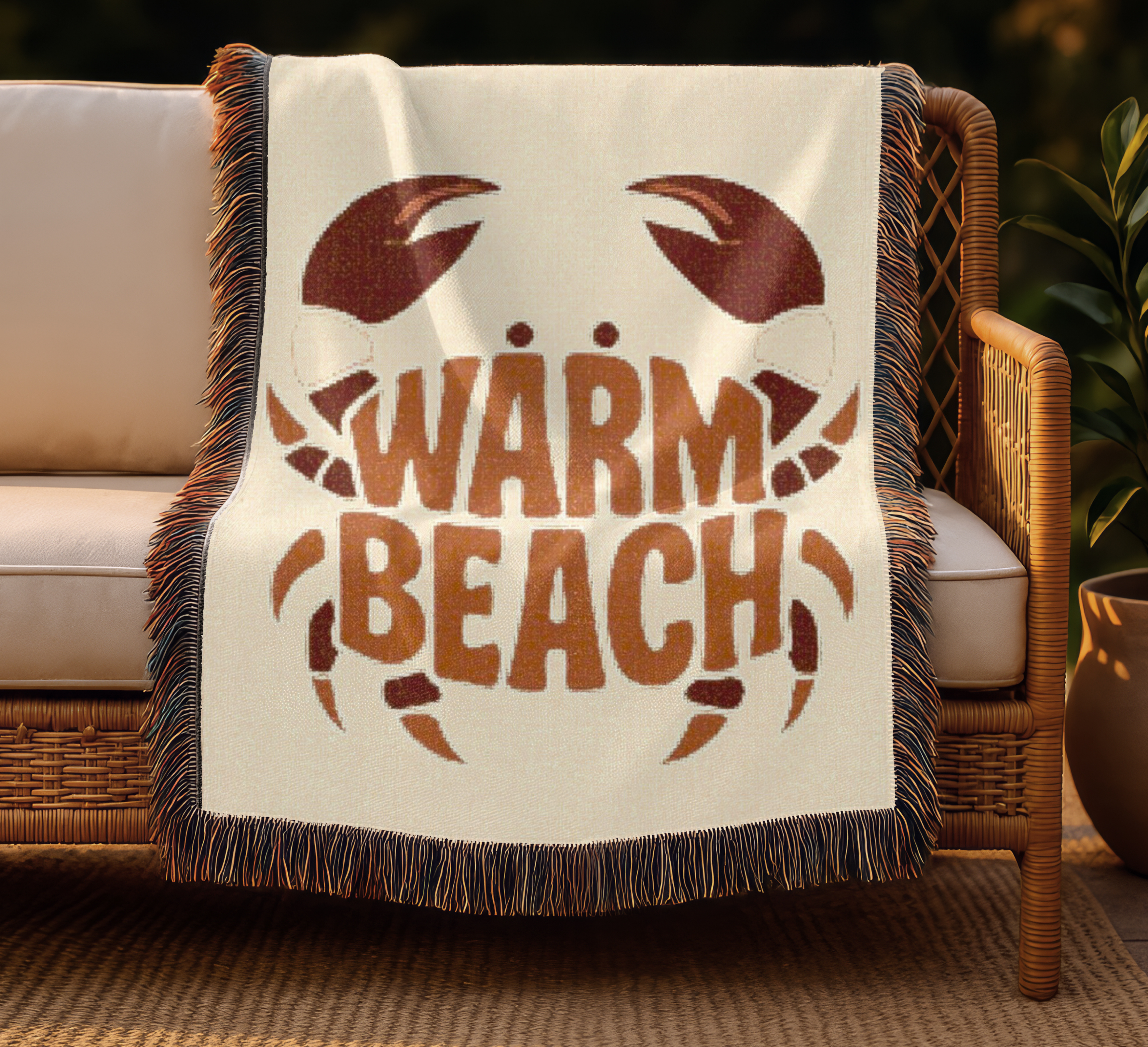 Warm Beach Woven Blanket